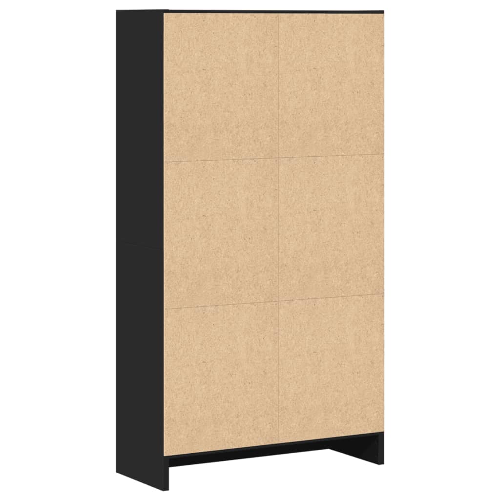 Regal za knjige crni 60x24x109 cm od konstruiranog drva