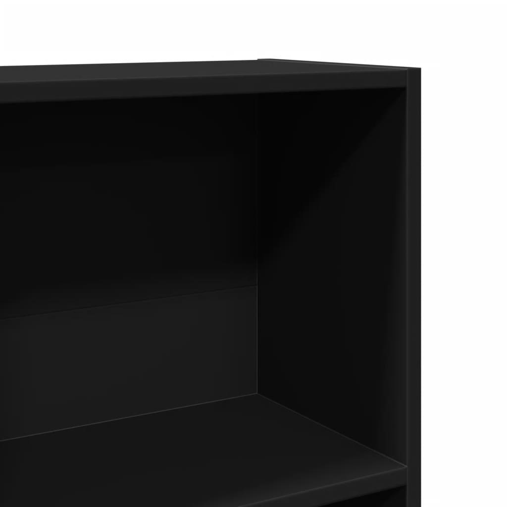 Regal za knjige crni 60x24x109 cm od konstruiranog drva