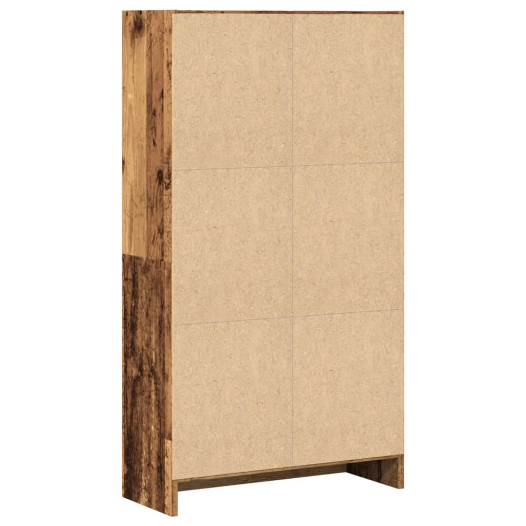 Regal za knjige boja starog drva 60x24x109 cm konstruirano drvo