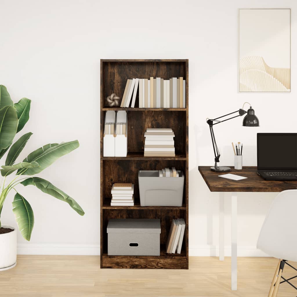 Regal za knjige boja hrasta 60x24x143 cm konstruirano drvo