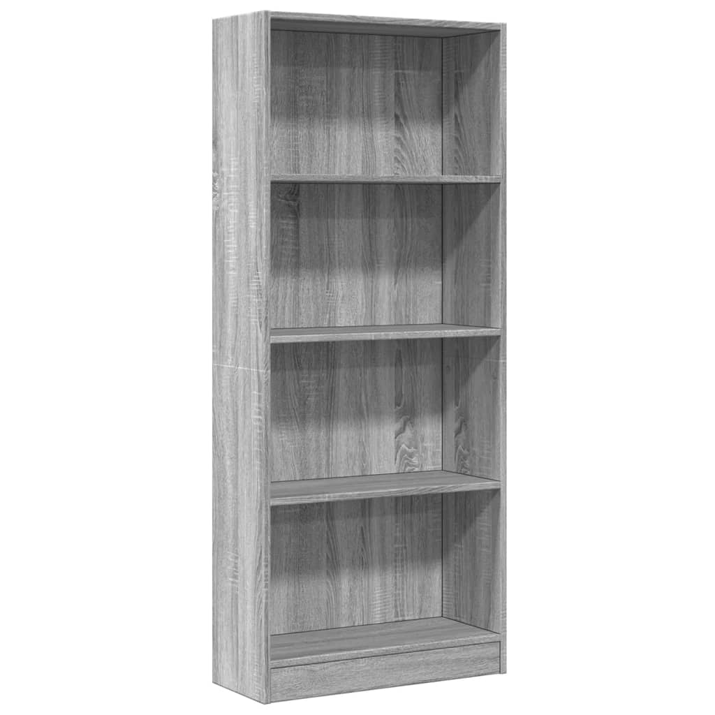Regal za knjige boja hrasta 60x24x143 cm konstruirano drvo