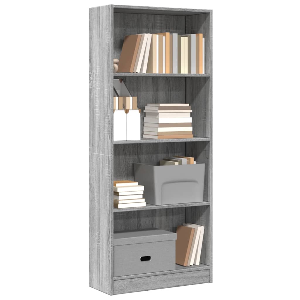 Regal za knjige boja hrasta 60x24x143 cm konstruirano drvo