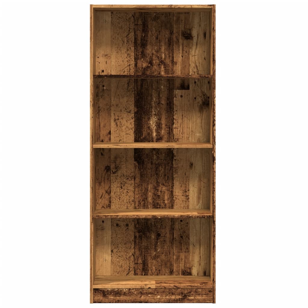 Regal za knjige boja starog drva 60x24x143 cm drveni