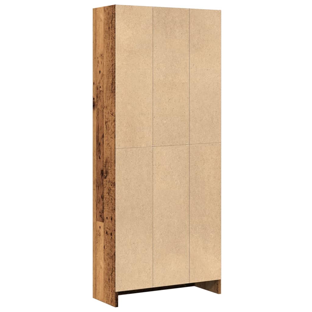 Regal za knjige boja starog drva 60x24x143 cm drveni