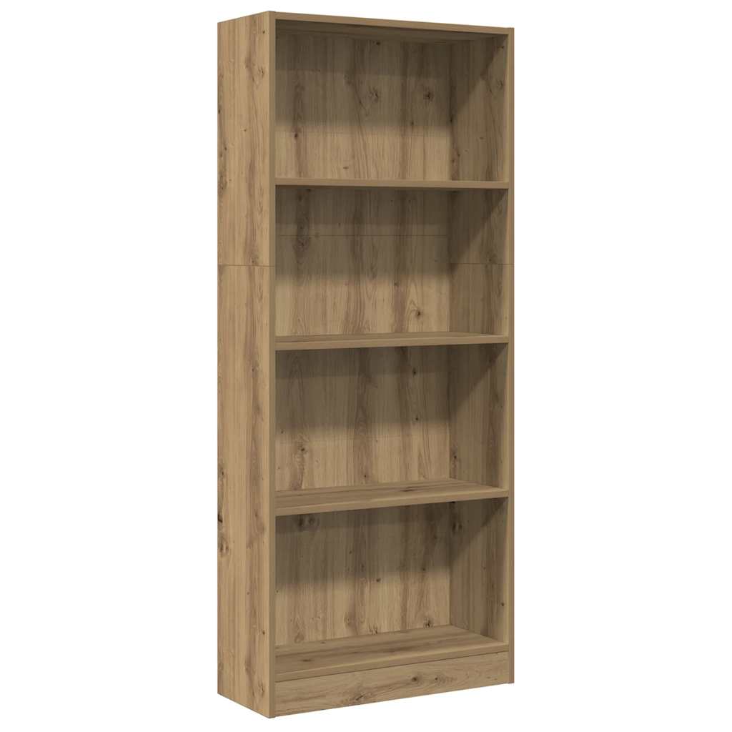Regal za knjige boja hrasta 60x24x143 cm konstruirano drvo