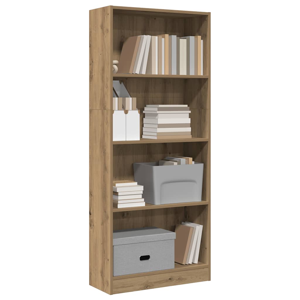 Regal za knjige boja hrasta 60x24x143 cm konstruirano drvo