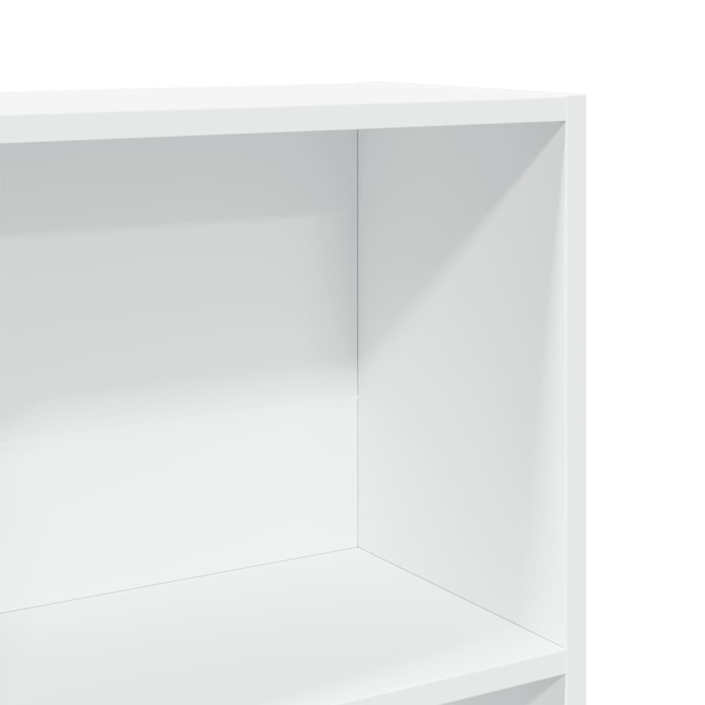Biblioteka bijela 60x24x176 cm Inženirsko drvo