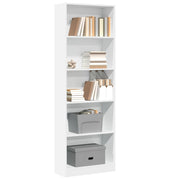Biblioteka bijela 60x24x176 cm Inženirsko drvo