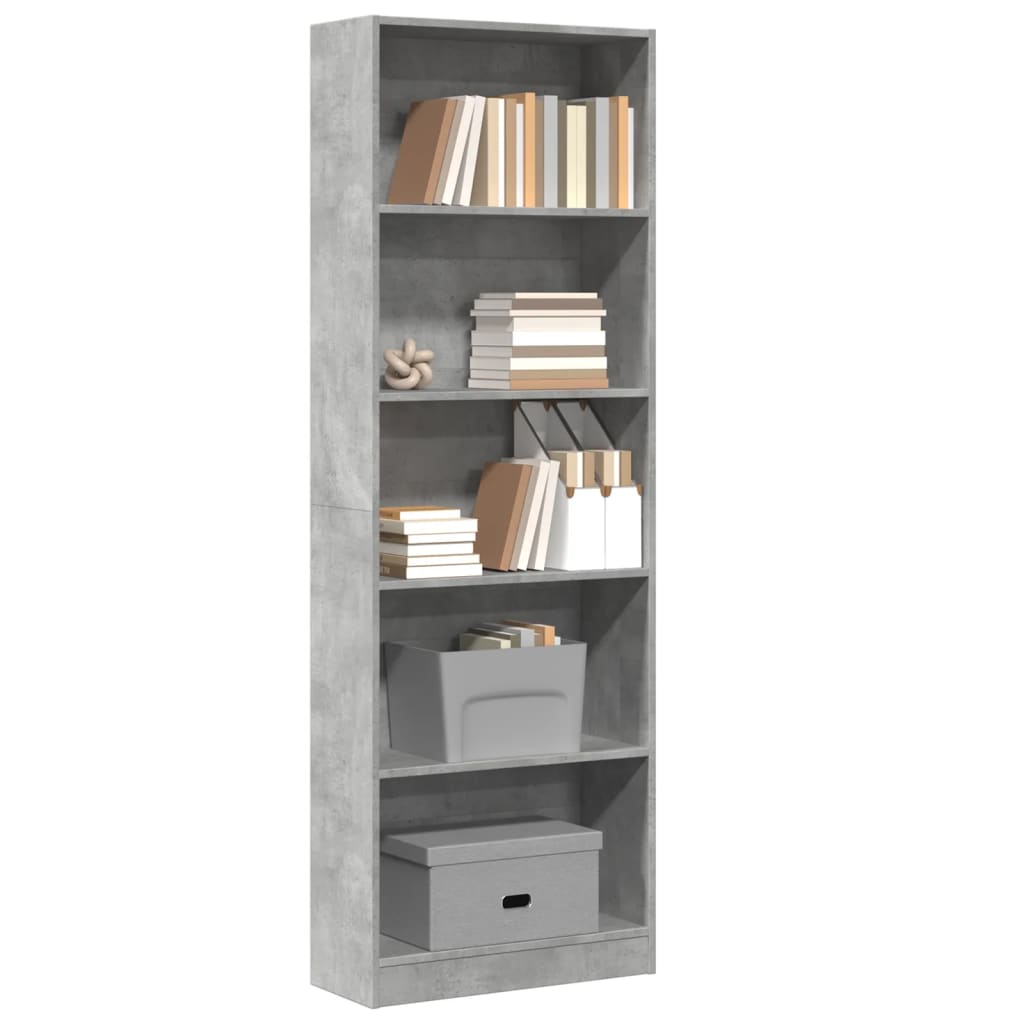 Regal za knjige boja hrasta 60x24x176 cm od konstruiranog drva