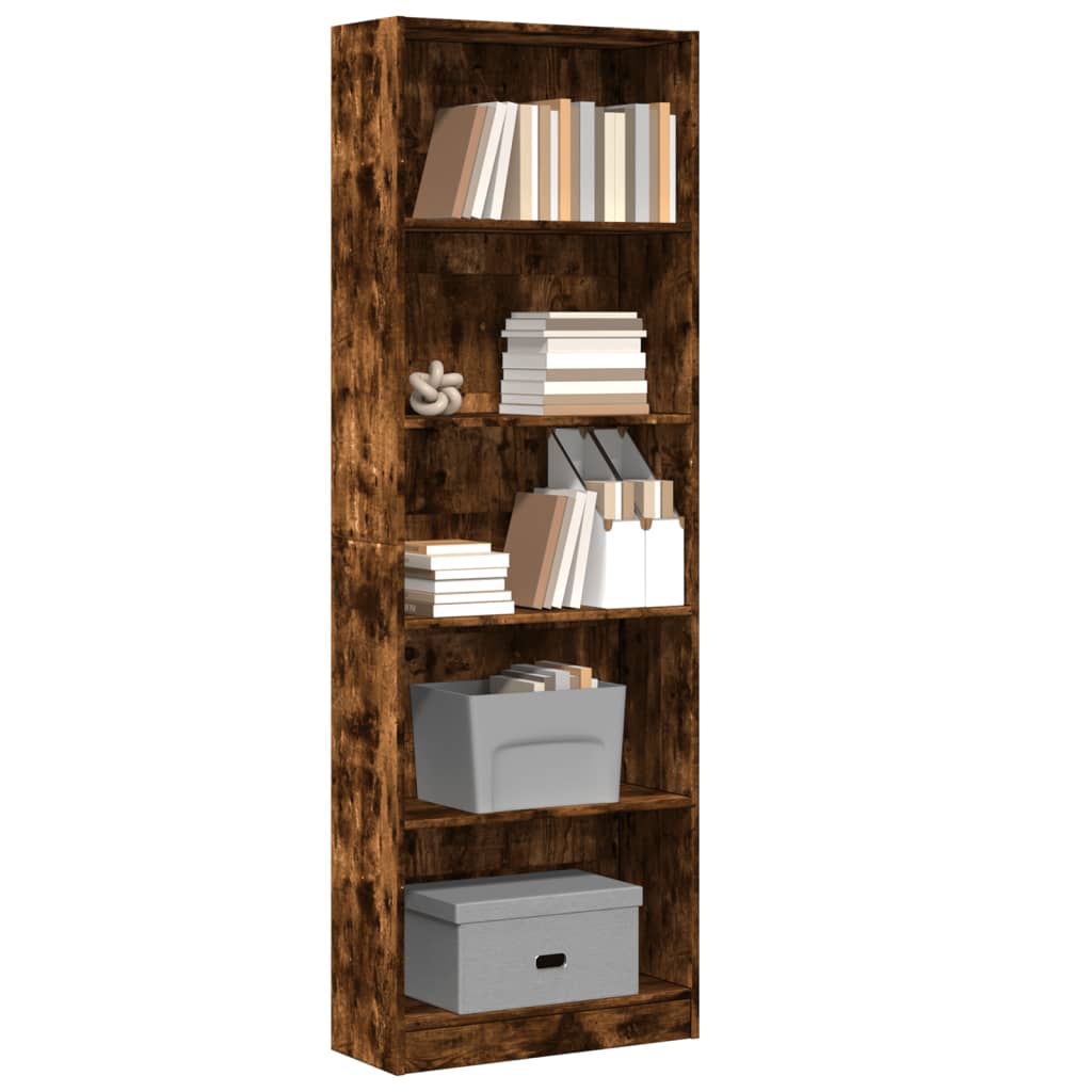 Regal za knjige boja hrasta 60x24x176 cm od konstruiranog drva