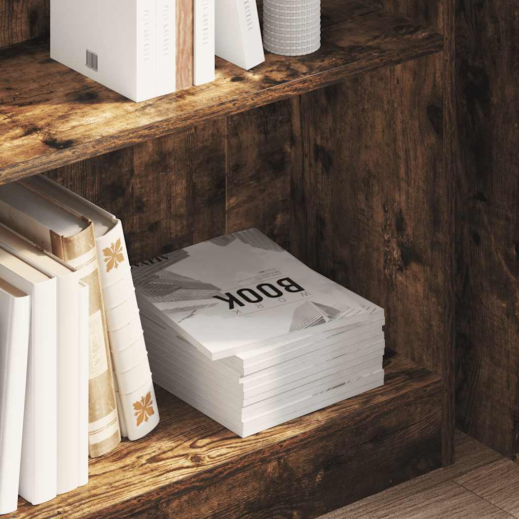 Regal za knjige boja hrasta 80x24x76 cm konstruirano drvo