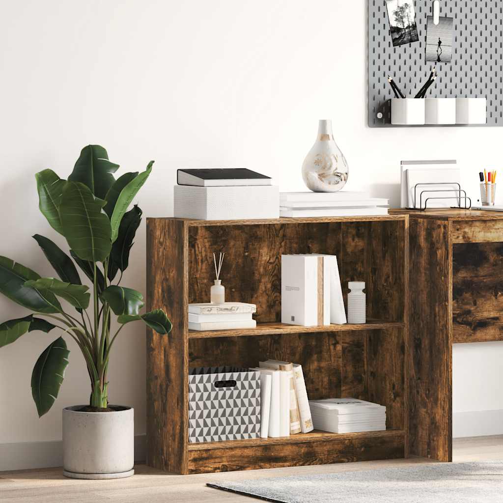 Regal za knjige boja hrasta 80x24x76 cm konstruirano drvo