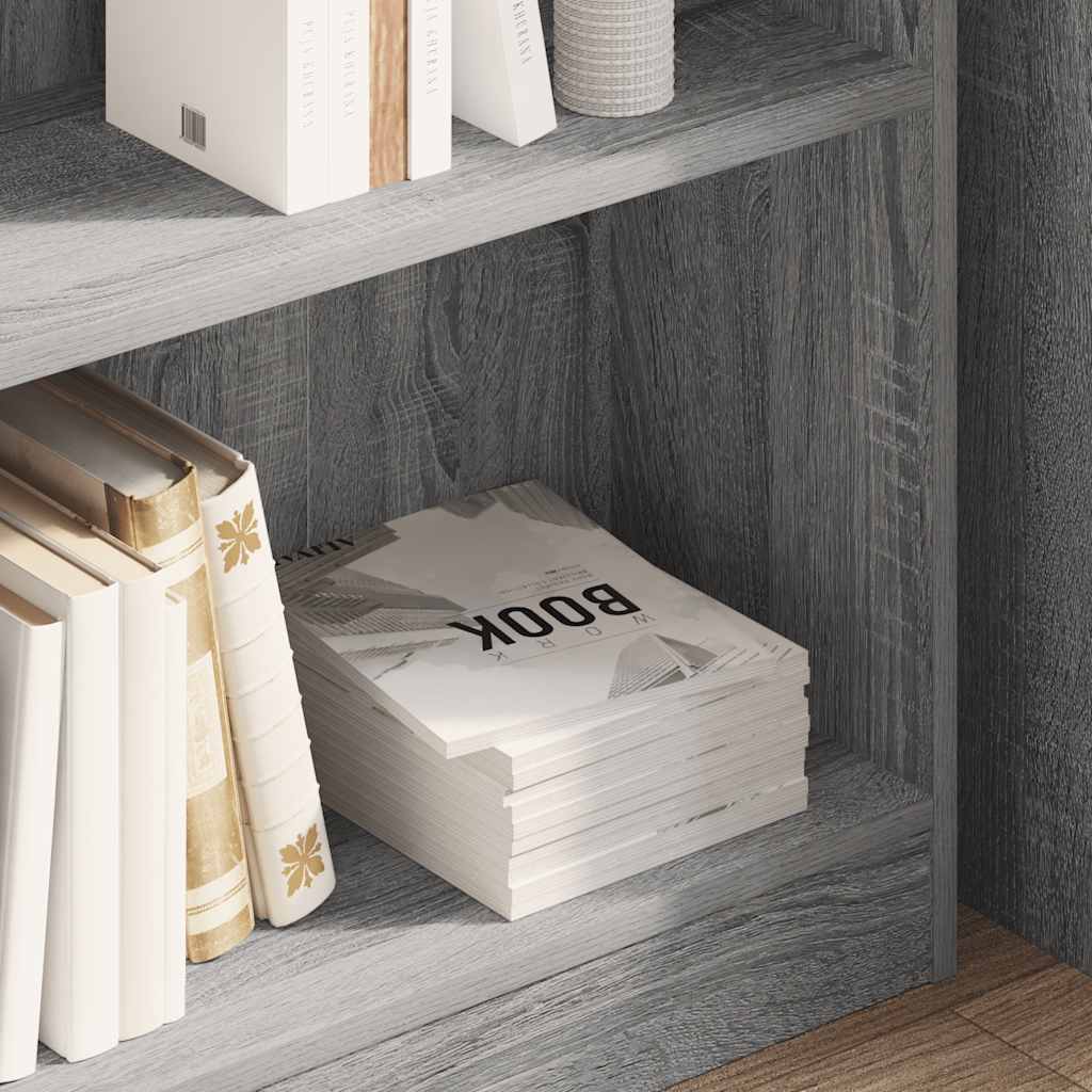 Regal za knjige boja hrasta 80x24x76 cm konstruirano drvo