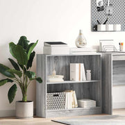 Regal za knjige boja hrasta 80x24x76 cm konstruirano drvo