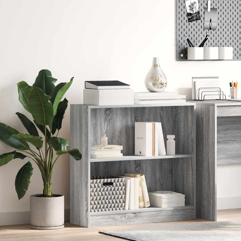 Regal za knjige boja hrasta 80x24x76 cm konstruirano drvo