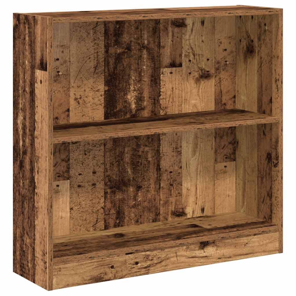 Regal za knjige boja starog drva 80x24x76 cm konstruirano drvo
