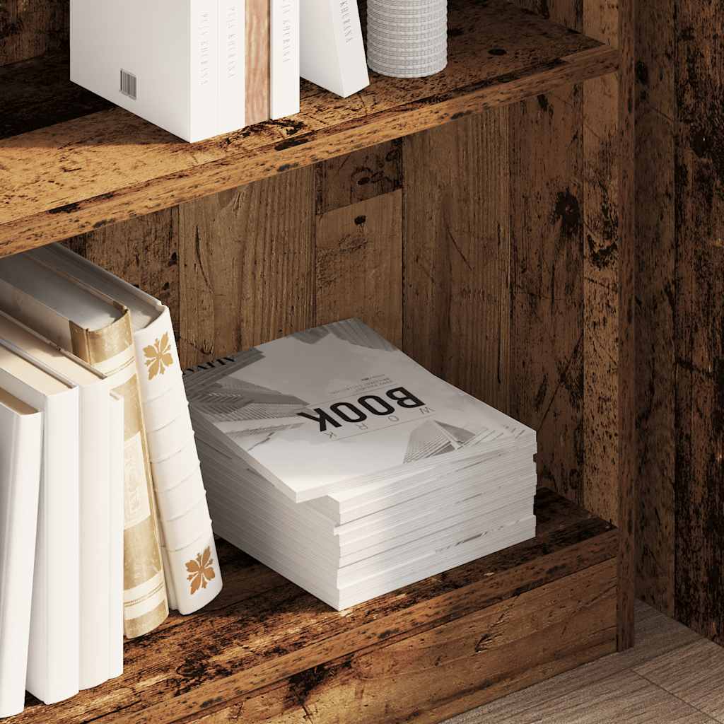 Regal za knjige boja starog drva 80x24x76 cm konstruirano drvo