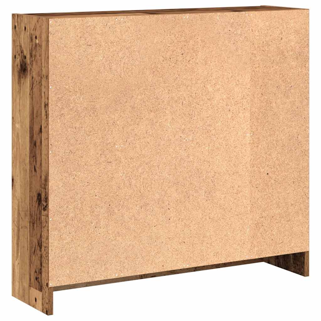 Regal za knjige boja starog drva 80x24x76 cm konstruirano drvo