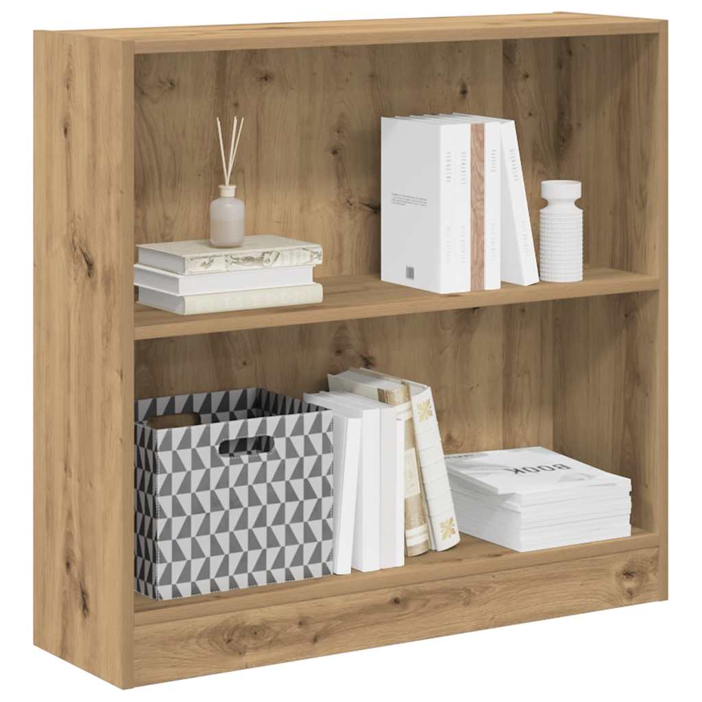 Regal za knjige boja hrasta 80x24x76 cm konstruirano drvo