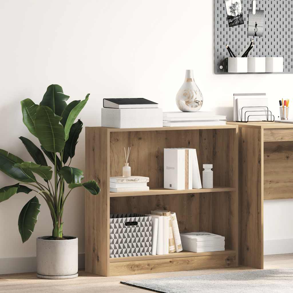 Regal za knjige boja hrasta 80x24x76 cm konstruirano drvo
