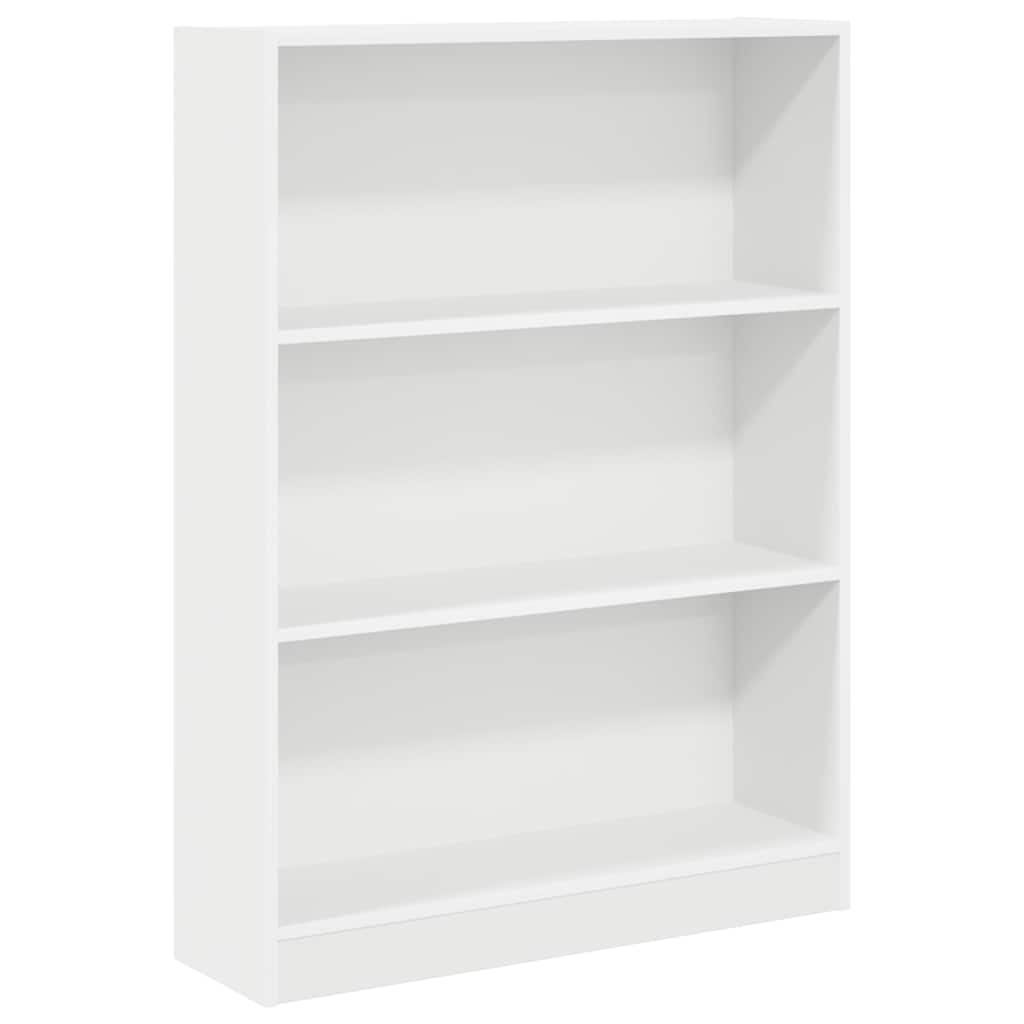 Regal za knjige bijeli 80x24x109 cm konstruirano drvo