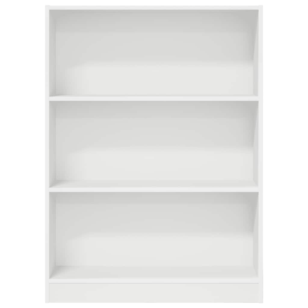 Regal za knjige bijeli 80x24x109 cm konstruirano drvo