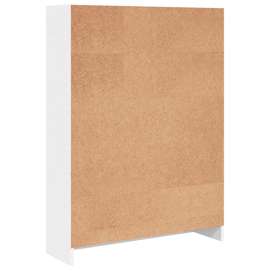 Regal za knjige bijeli 80x24x109 cm konstruirano drvo