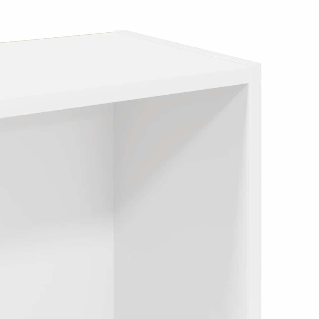 Regal za knjige bijeli 80x24x109 cm konstruirano drvo