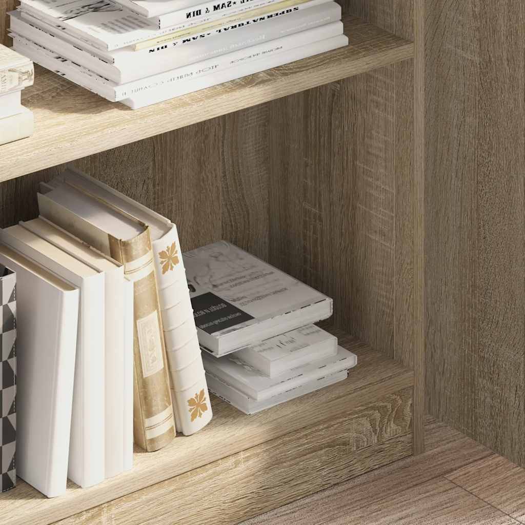 Regal za knjige boja hrasta 80x24x109 cm od konstruiranog drva