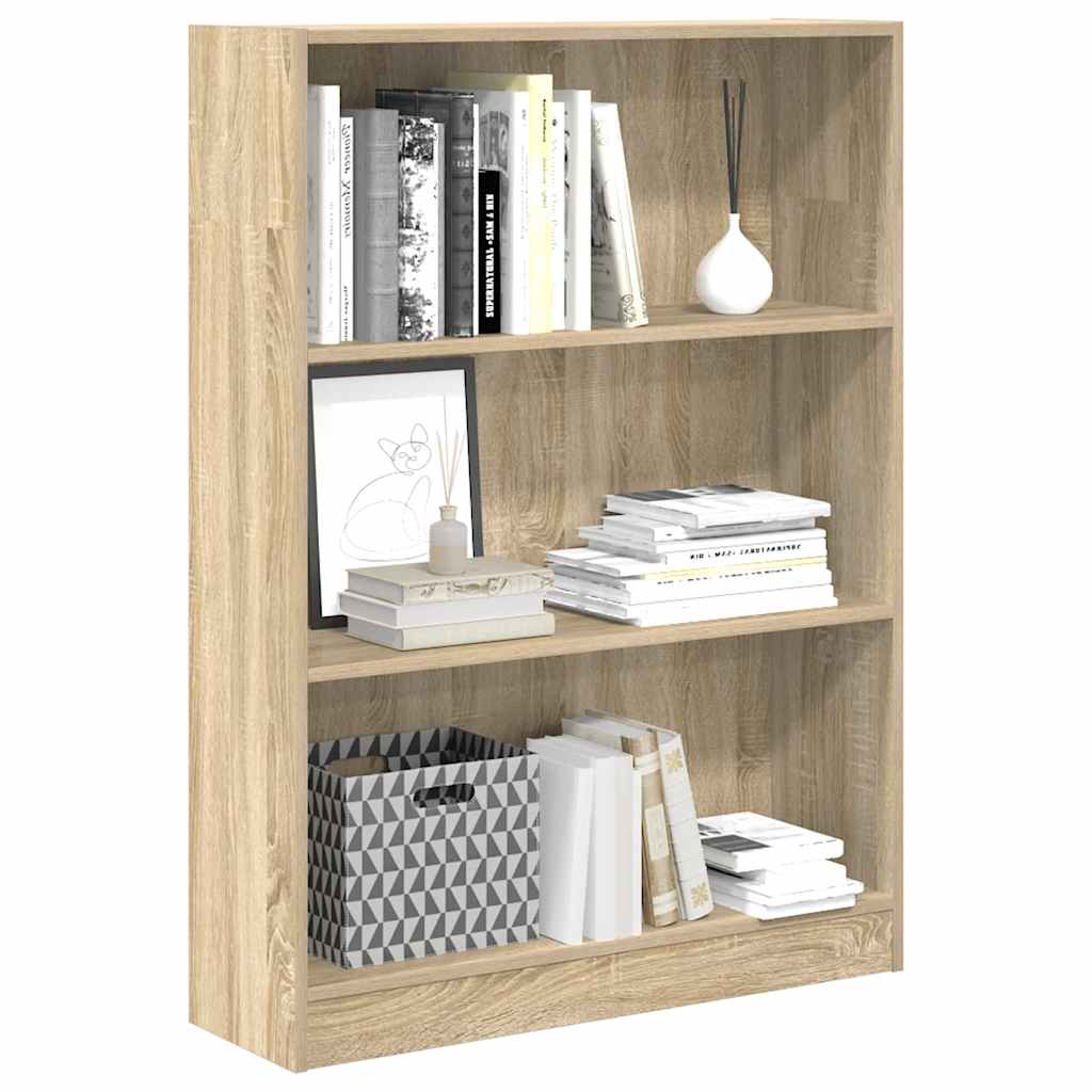 Regal za knjige boja hrasta 80x24x109 cm od konstruiranog drva