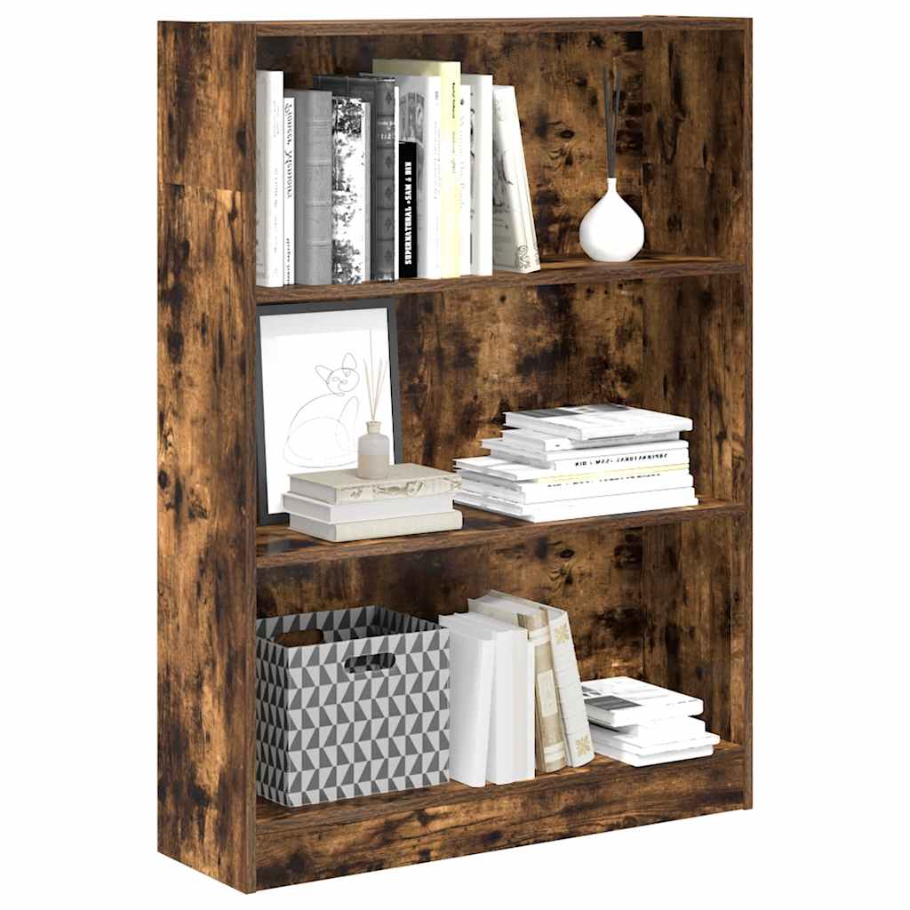 Regal za knjige boja hrasta 80x24x109 cm konstruirano drvo