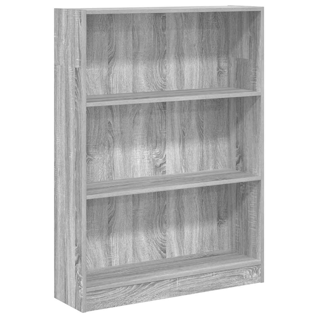 Regal za knjige boja hrasta 80x24x109 cm konstruirano drvo