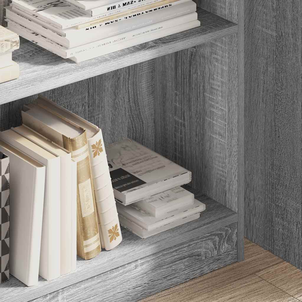 Regal za knjige boja hrasta 80x24x109 cm konstruirano drvo
