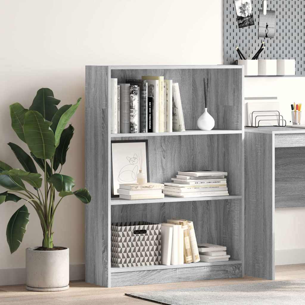 Regal za knjige boja hrasta 80x24x109 cm konstruirano drvo