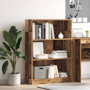 Regal za knjige boja starog drva 80x24x109 cm konstruirano drvo
