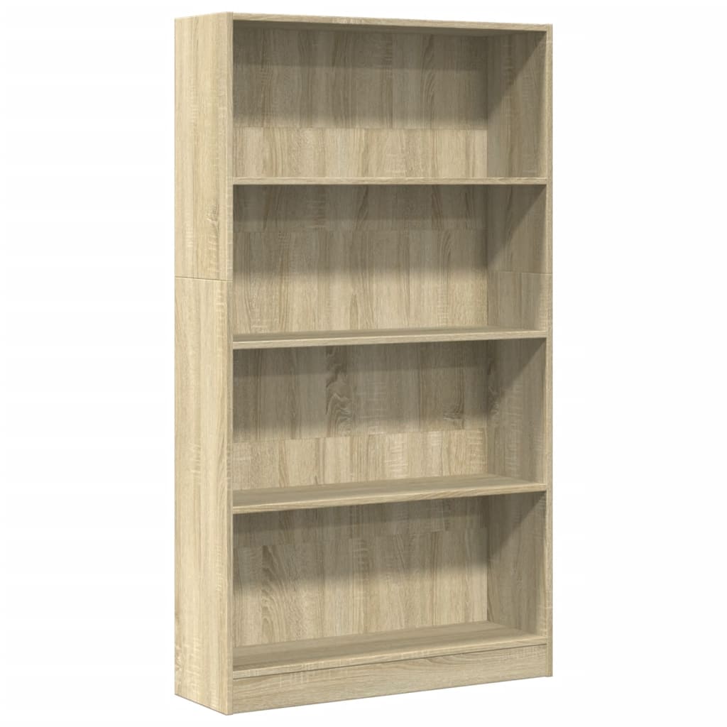 Regal za knjige boja hrasta 80x24x143 cm od konstruiranog drva