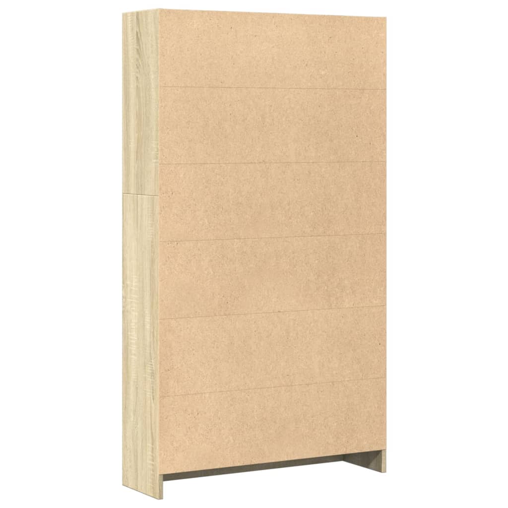 Regal za knjige boja hrasta 80x24x143 cm od konstruiranog drva