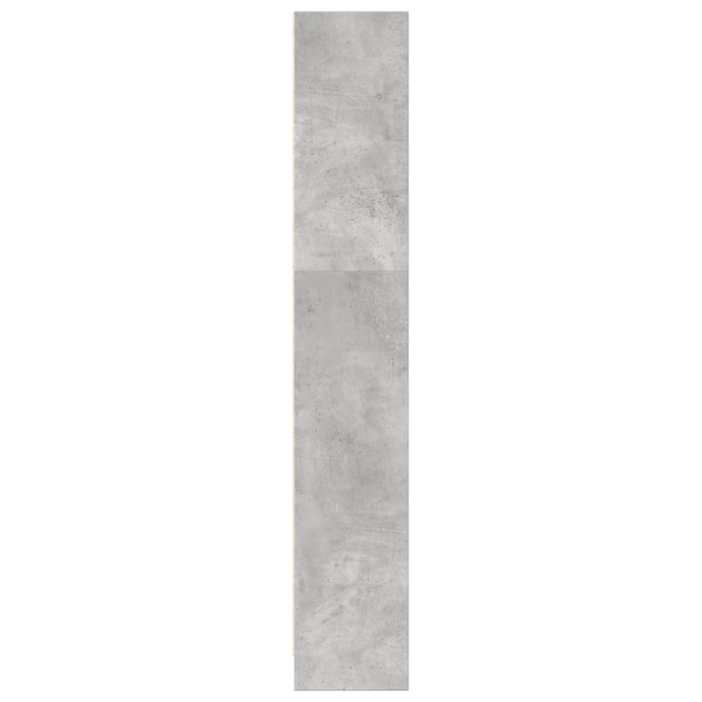 Regal za knjige boja betona 80x24x143 cm konstruirano drvo