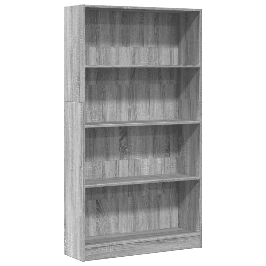 Regal za knjige boja hrasta 80x24x143 cm konstruirano drvo