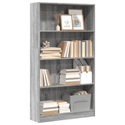 Regal za knjige boja hrasta 80x24x143 cm konstruirano drvo