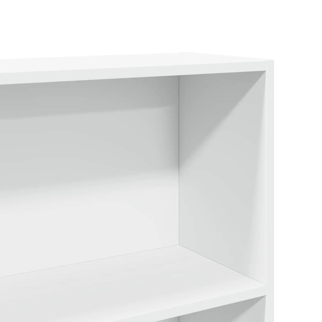 Regal za knjige bijeli 80 x 24 x 176 cm konstruirano drvo