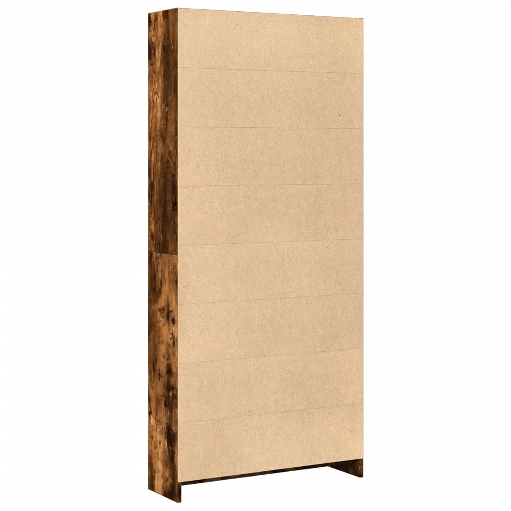 Regal za knjige boja hrasta 80x24x176 cm konstruirano drvo