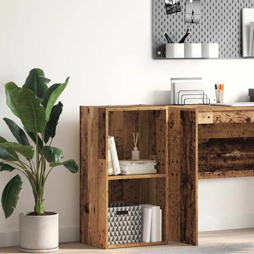 Regal za knjige boja starog drva 40x30x77 cm konstruirano drvo
