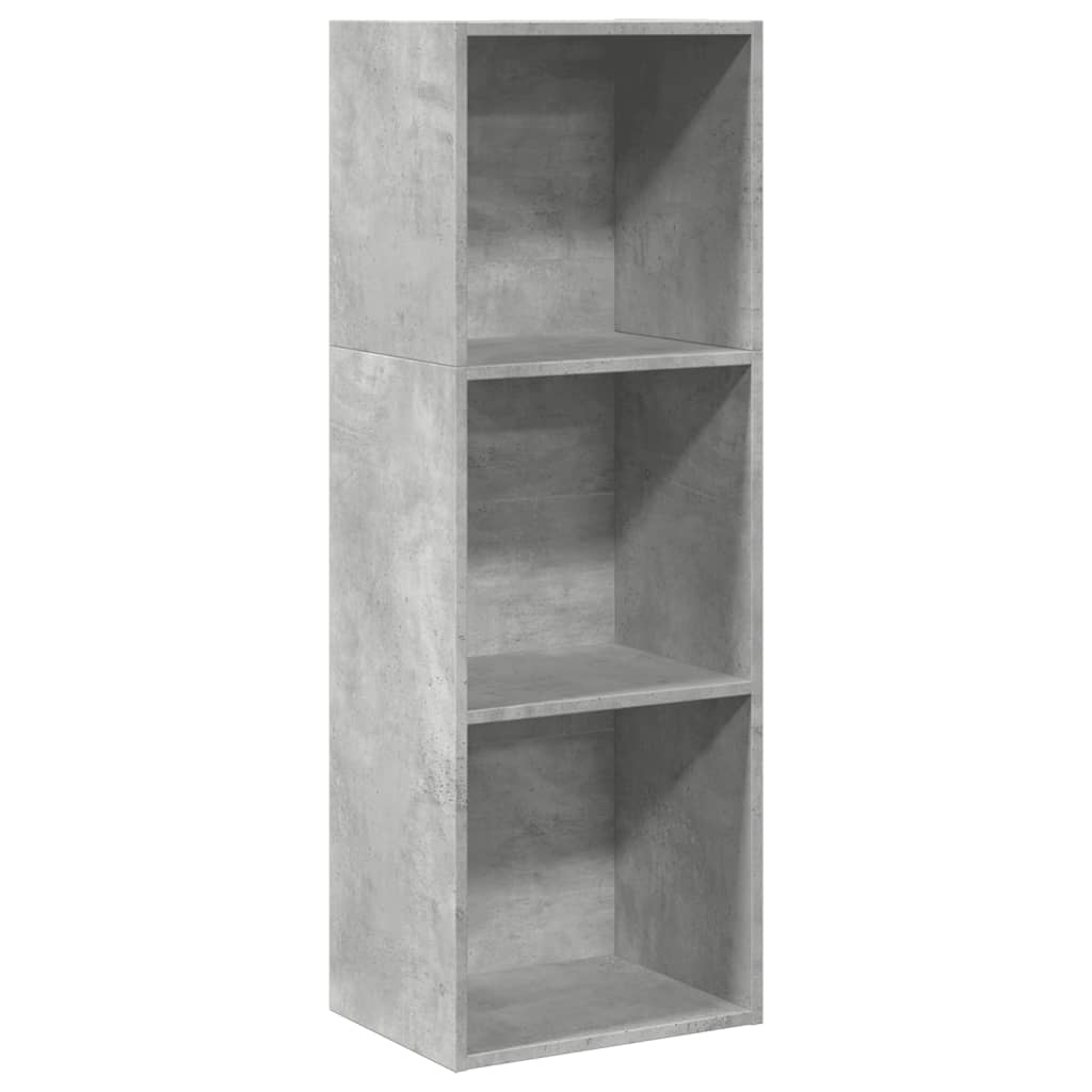 Regal za knjige boja betona 40x30x114 cm konstruirano drvo