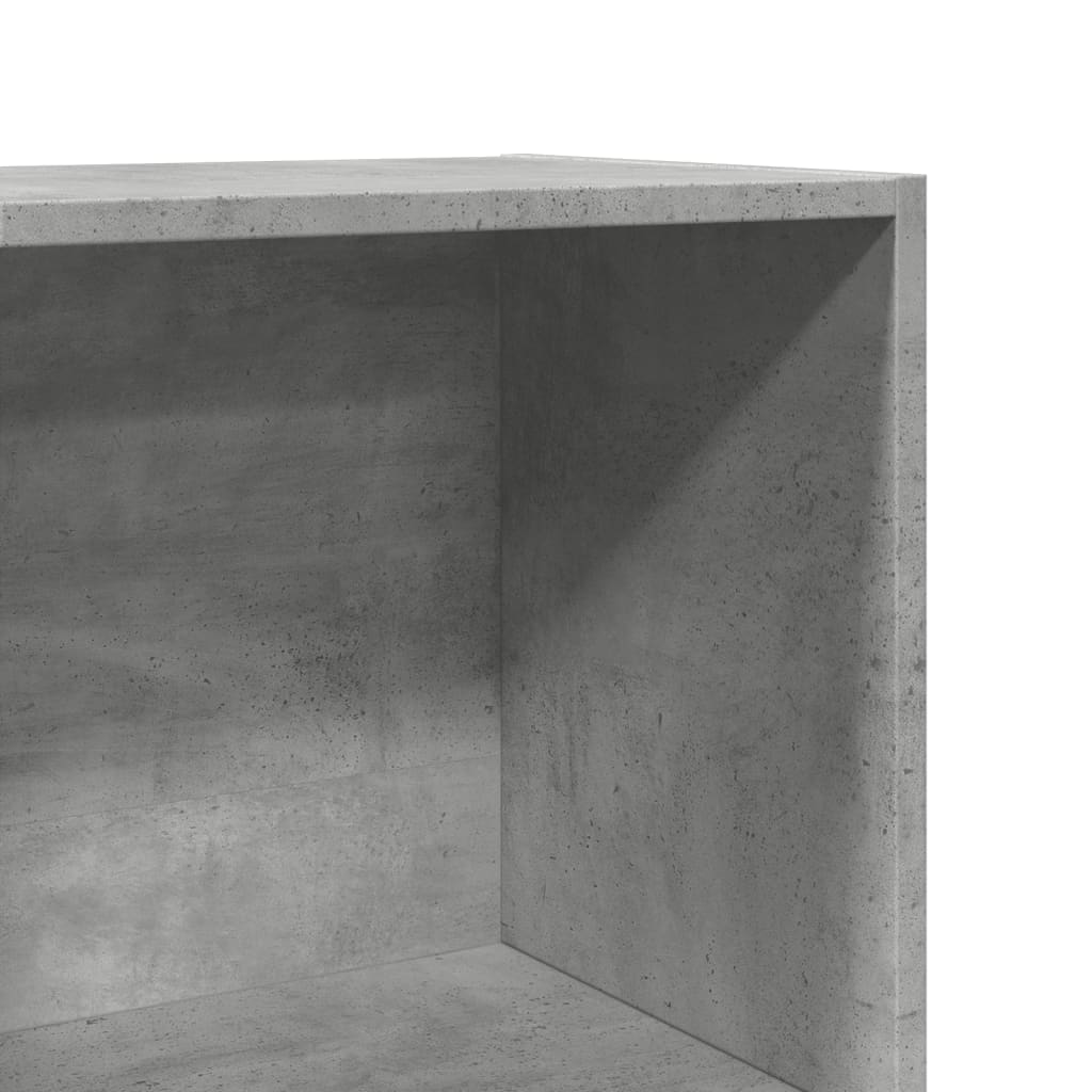 Regal za knjige boja betona 40x30x114 cm konstruirano drvo
