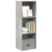 Regal za knjige boja betona 40x30x114 cm konstruirano drvo