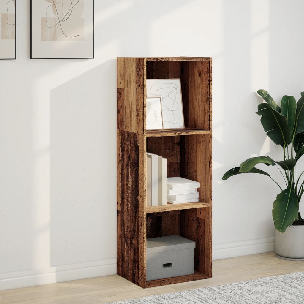 Regal za knjige boja starog drva 40x30x114 cm konstruirano drvo