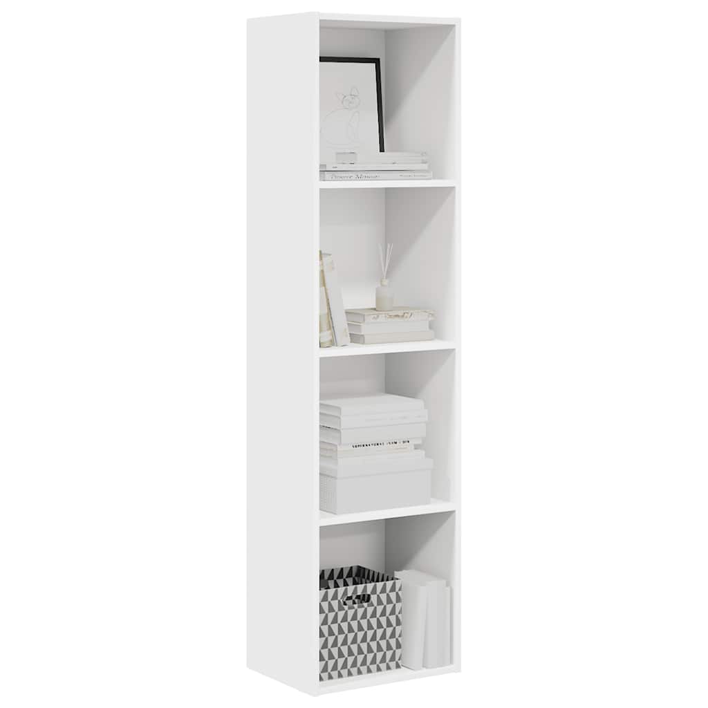 Regal za knjige bijeli 40x30x152 cm od konstruiranog drva