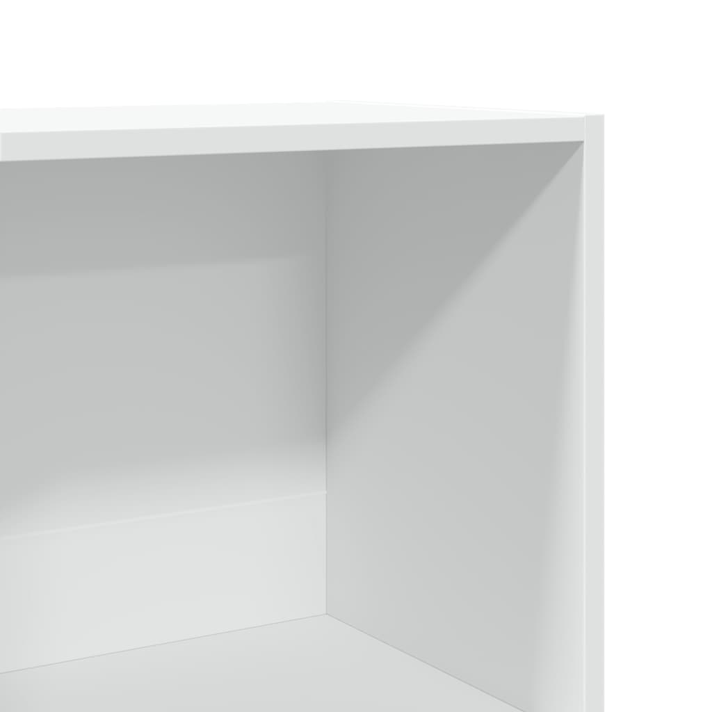 Regal za knjige bijeli 40 x 30 x 189 cm konstruirano drvo