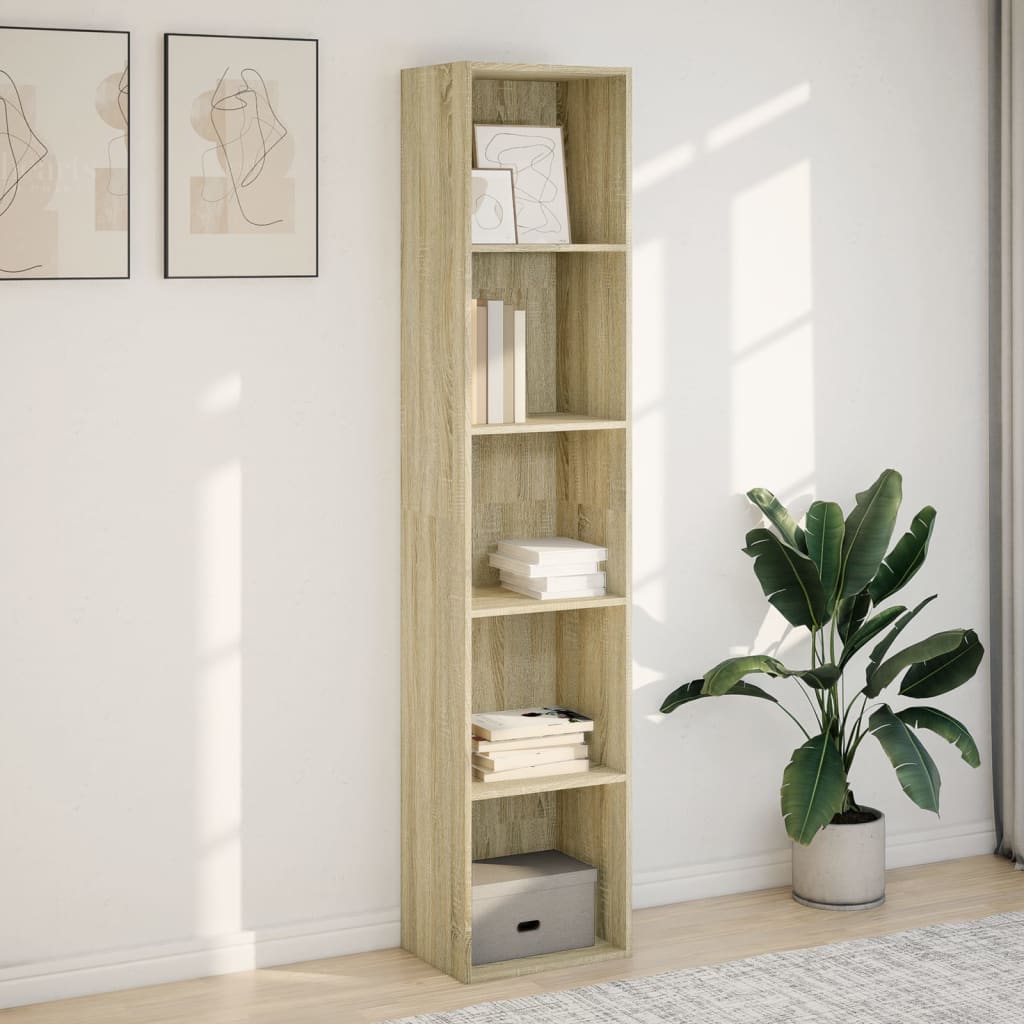 Regal za knjige boja hrasta 40x30x189 cm od konstruiranog drva